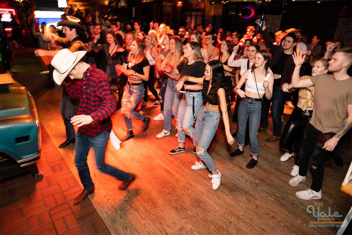 The Yale Saloon — mechanical bull, line dancing, country band